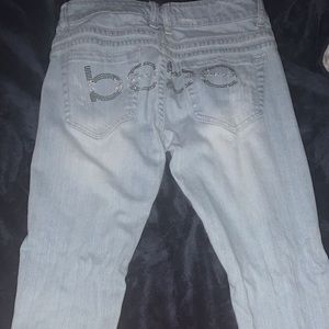 Bebe rhinestoned jeans!